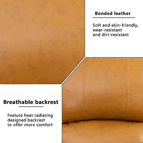 A Ainehome Living Room Furniture Set Bonded Leather Recliner Sofa Set Loveseat - Image 5