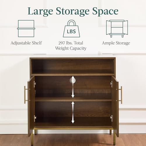 Best Choice Products Rattan Sideboard Buffet Cabinet, Entryway Table, Accent - Image 6