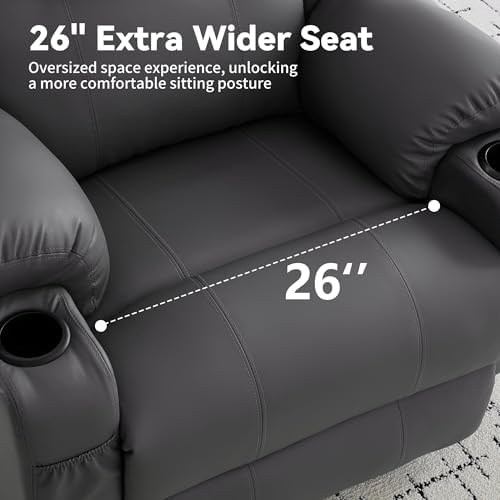Korser Oversized Recliner Chair, 360° Swivel Recliner - Image 5