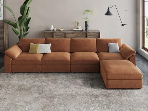 EASE MOOSE Large Sectional Modular Sofa，Large L Shape Sectional Couch Wide Deep by EASEMOOSE