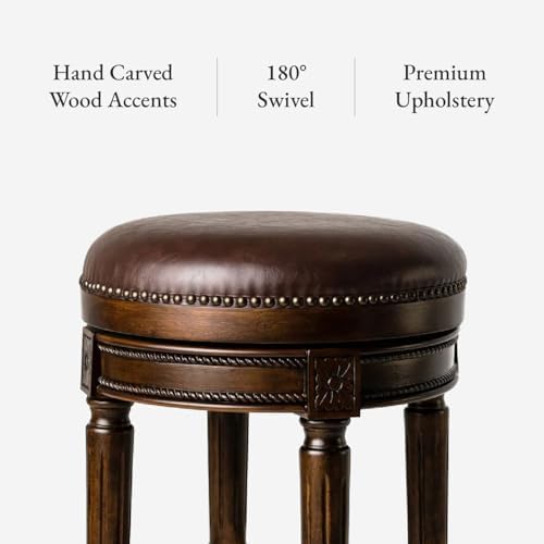Maven Lane Pullman Backless Counter Stool, Dark Brown - Image 4