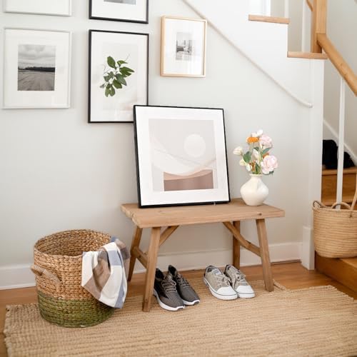 SwallowLiving 30" Solid Wood Entry Bench - Image 4