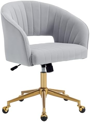 KCC Vanity Chair Velvet Desk Chair by KCC