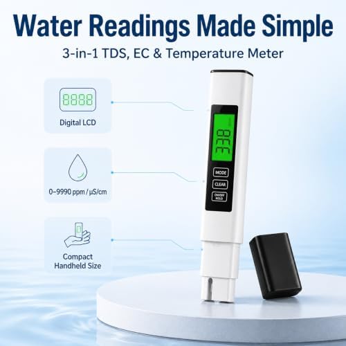 3 in 1 TDS Meter, EC/TDS/Temperature, Water Tester - Image 5