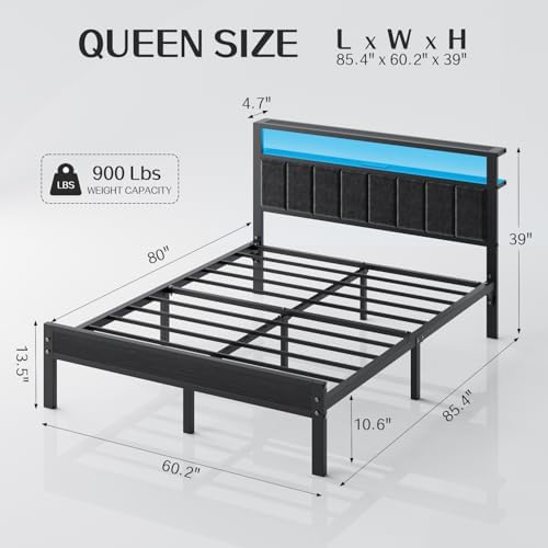 OLEVS Queen Size Bed Frame - Image 2