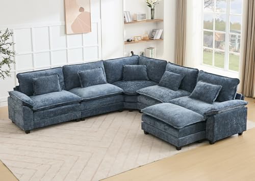 Oversized Modular Sectional Sofa Set, Convertible Deep Seat Cloud Couch by Unknown