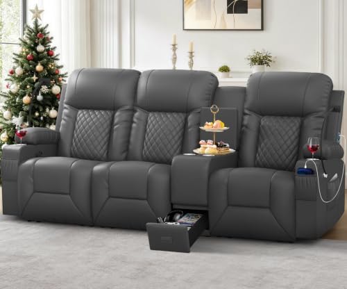 YONISEE Loveseat Recliner Sofa, 3 Seat Reclining Sofa by ADDEASETOYOURDAYALLINYONISEE