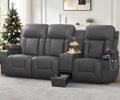YONISEE Loveseat Recliner Sofa, 3 Seat Reclining Sofa by ADDEASETOYOURDAYALLINYONISEE