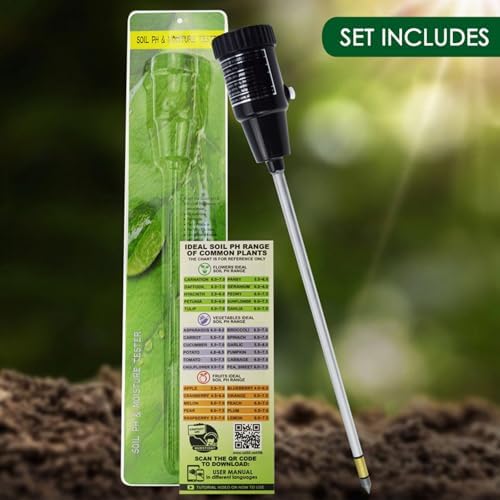 Soil PH Meter, Soil Moisture Sensor Meter, Soil PH Tester Gardening Tool Kits - Image 6