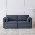 CHITA 78" Modular Sectional Sofa, 2 Seat Modular Couch by Unknown