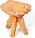 Brefhome 14.5" Tall Natural Cedar Wood Stool, Unique Tree Stump End Table by Unknown