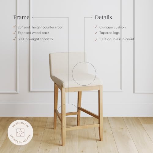 Nathan James Gracie Modern Counter Height Bar Stool - Image 5