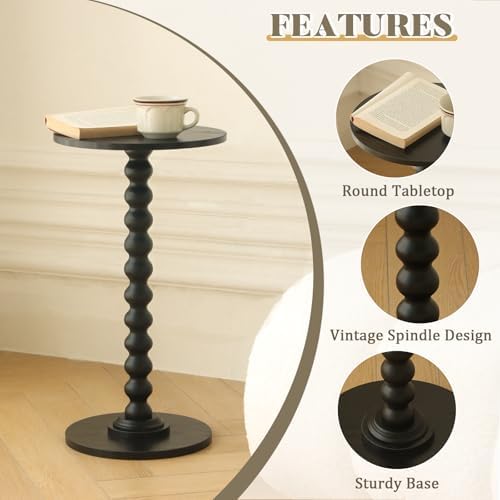Fultyle Round Side Table, Small Drink Table - Image 5