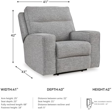 Signature Design by Ashley Biscoe Contemporary Power Recliner - Image 3