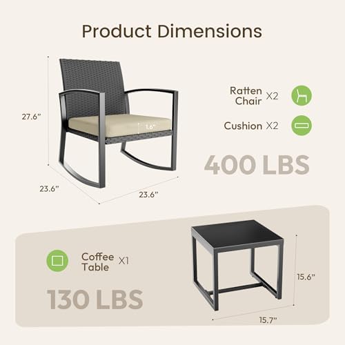 Rocking Patio Bistro Sets - Image 6