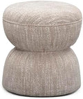 TOV Furniture Tomlin Beige Gaming Ruched Ottoman by TOVFurniture