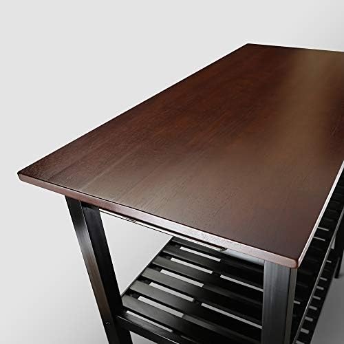 Kitchen Island with Solid Wood Top - Image 6