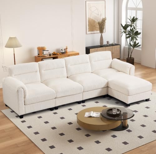 HAOMARKETS 115” Modular Sectional L Shaped Sofa by HAOMARKETS