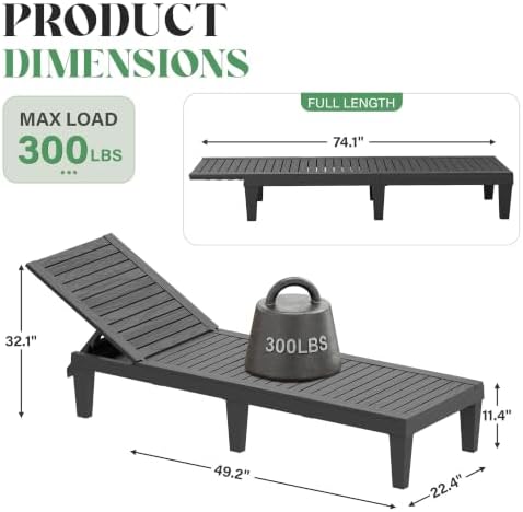NUNU LAB Outdoor Chaise Lounge Chairs Set - Image 2