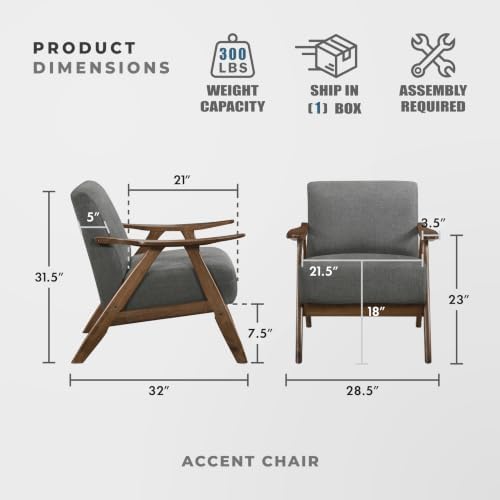 Lexicon Mid Century Modern Accent Chair - Image 3