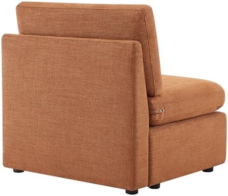 CHITA Modular Sectional Sofa, Armless Chair, Terracotta - Image 5