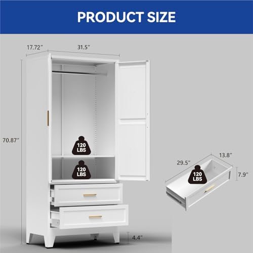 COFaR Armoire Wardrobe Closet - Image 3