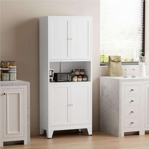 COFaR 69" Pantry Cabinet, Metal Storage Cabinet - Image 6