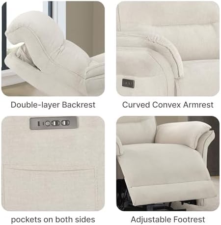 KISLOT Dual Motor Power Recliner Chair, Zero Gravity USB & Type-C - Image 5