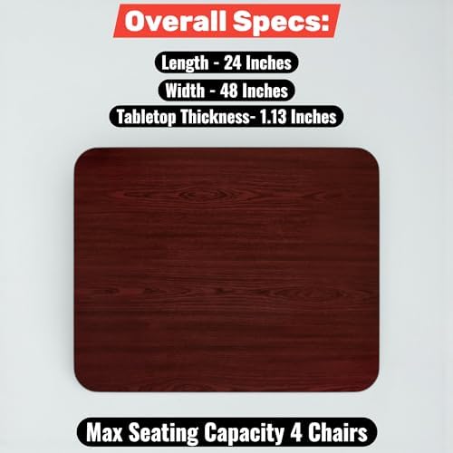 28" x 48" Rectangular Table Top - Image 2