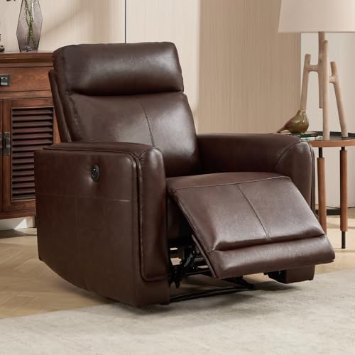 CANMOV Genuine Leather Power Recliner Chairs - Image 6