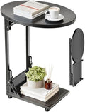 Elbourn Folding Side Table End Couch Tables, C-Shaped TV Stand by Elbourn