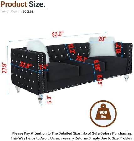 Luxury 3 Seater Sofa Couch - Image 2
