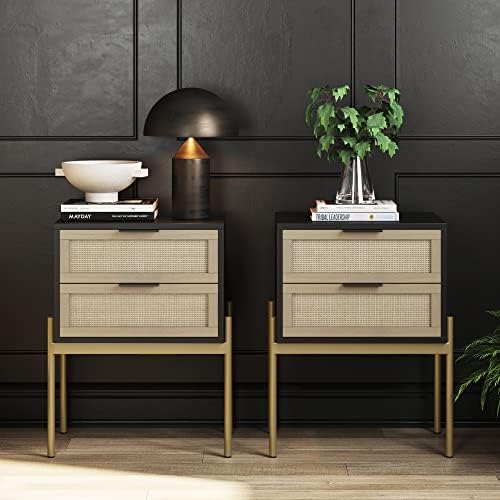 Andrew End, Bedside or Side Table in Matte Black Finish by Unknown
