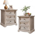 Farmhouse 26"H Night Stand Set of 2, 23.6"W End Table by T4TREAMFurniture
