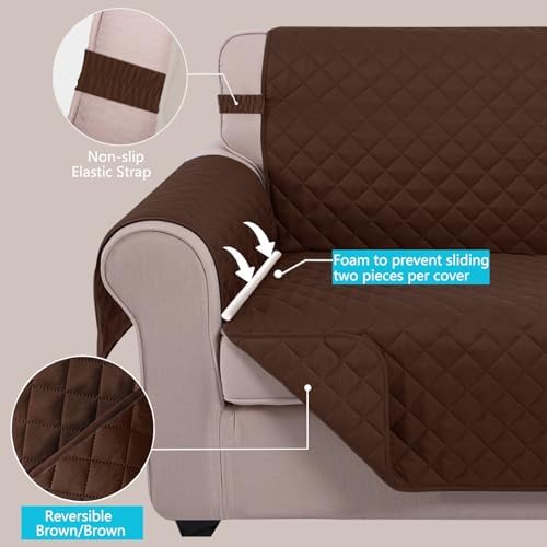 U-NICE HOME 4 Seater Sofa Cover 91''Large Couch Cover - Image 3