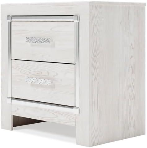 Signature Design by Ashley Altyra White Nightstand - Image 5