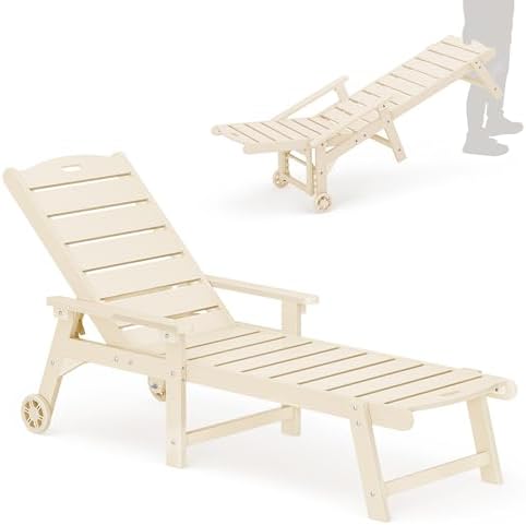 LUE BONA Outdoor Chaise Lounge, 5-Position by LUEBONA