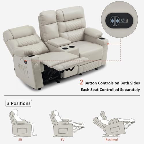 MCombo 59 in Reclining Loveseat Recliner - Image 4