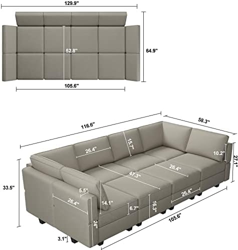 Belffin Modular Sectional Sofa - Image 2