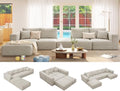 150" Oversized Boneless Couch for Living Room Modular Sectional Sofa by CUGOAO
