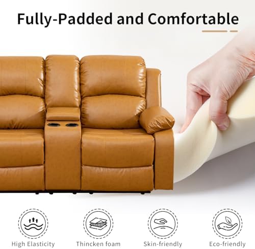 Recliner Sofa Set, Manual Reclining Couch Set, Living Room Furniture Sets - Image 7