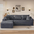108" L Shaped Cloud Boneless Sectional Couches by Unknown
