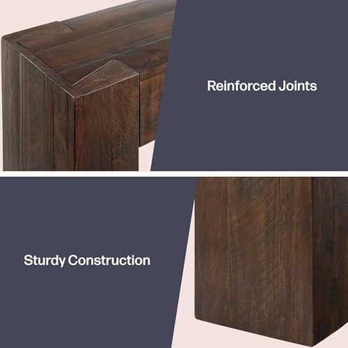 Alaterre Furniture Stockyard Solid Wood Console Table, 36 Inch - Image 5