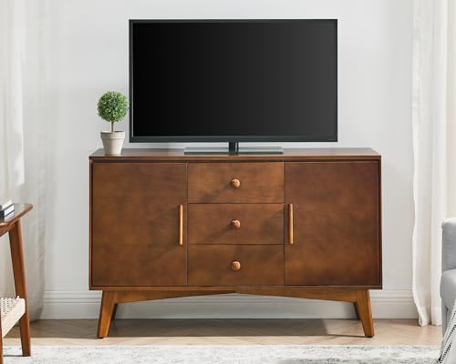 LKTART 47" Real Wood Veneer Sideboard Buffet Cabinet - Image 3