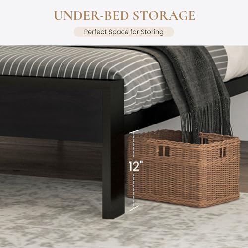 SHA CERLIN 14 Inch King Size Metal Platform Bed Frame - Image 4