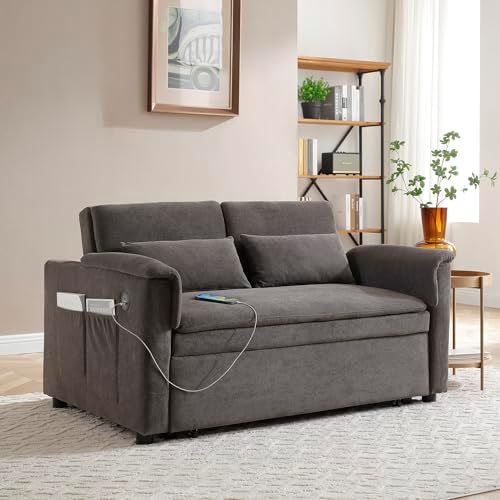 55.5" Small Sleeper Sofa Couch - Image 2