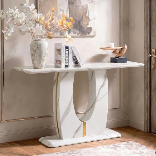 LKTART 55" MDF Console Table for Entryway, Narrow Entryway Table by LKTART