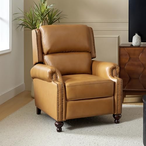 HULALA HOME Genuine Leather Recliner Chair by HULALAHOME