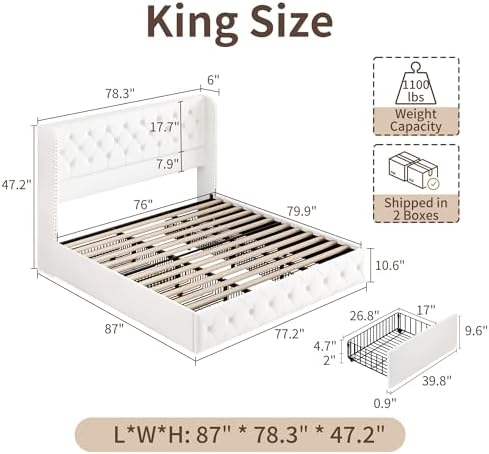BRELTAM King Size Bed Frame - Image 2