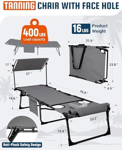 KingCamp 400LBS Lounge Chair - Image 2
